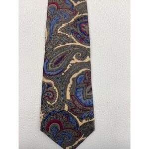 Damon Men Multicolored Silk Neck Tie (Extra Long)